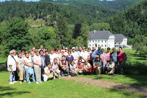Člani društva na ekskurziji v Poljanski dolini, 2018